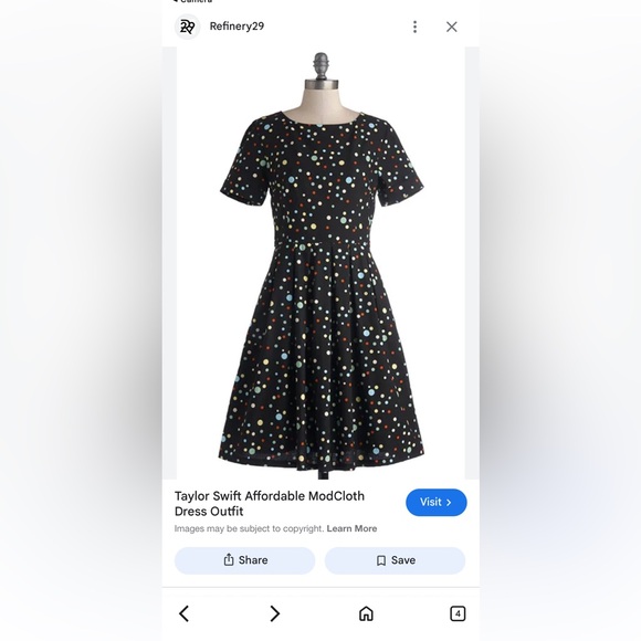 ⭐️NEW PRICE⭐️NWOT Cotton Dress w/Polka Dots by Bea & Dot - ModCloth PLUS SIZE 1X - Picture 3 of 14